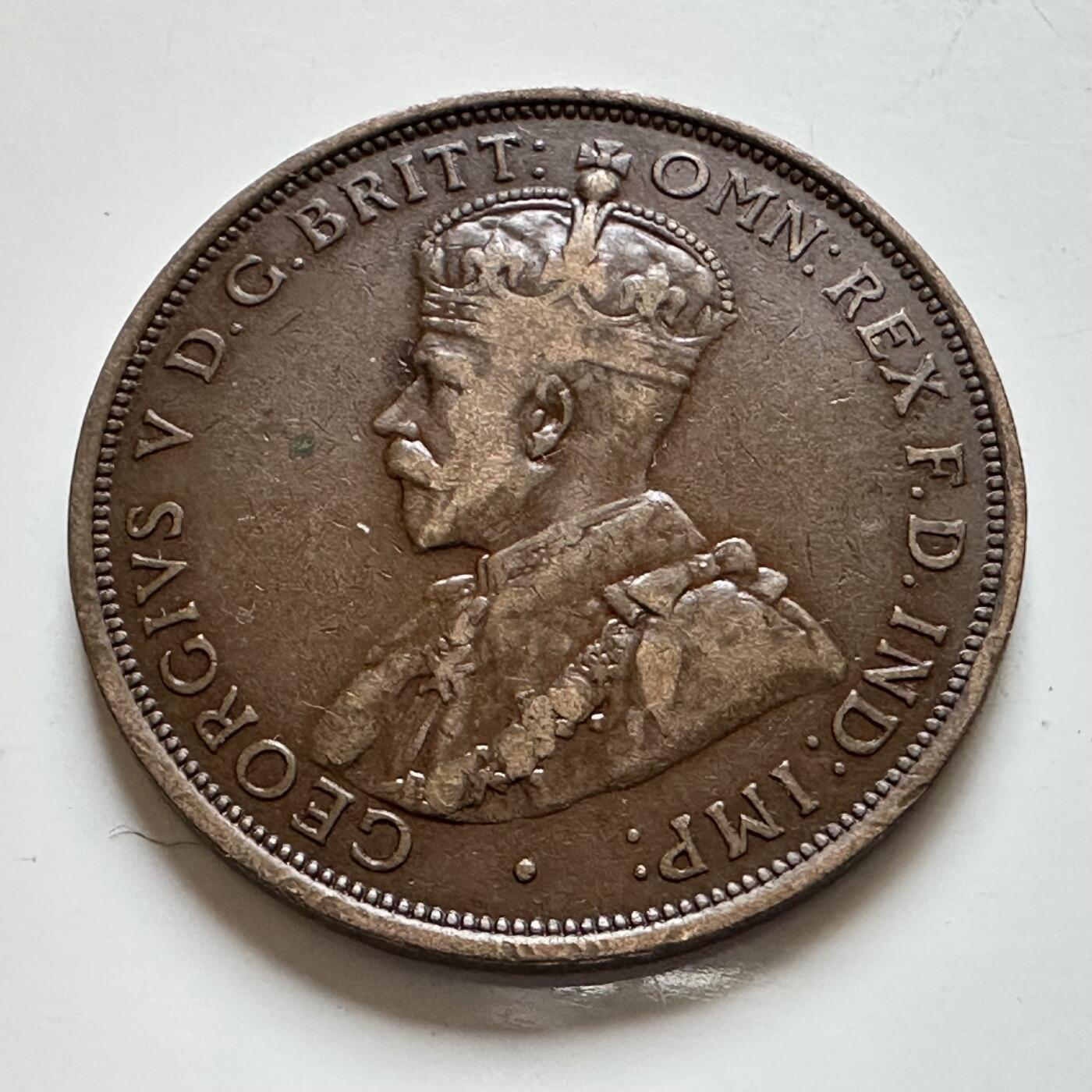 🌹外币初藏🌹🐯2025年第139场  每周二四六晚8️⃣点 接代拍 澳大利亚1913年一便士b