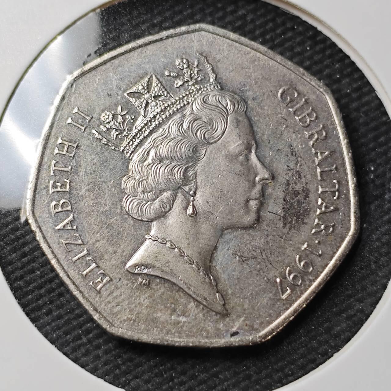 KK钱币收藏小铺 第377期  2月预留时间 周末发货  英国50便士纪念币