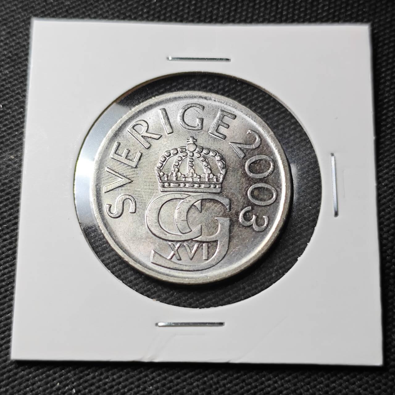 KK钱币收藏小铺 第377期  2月预留时间 周末发货  瑞典5克朗 好品