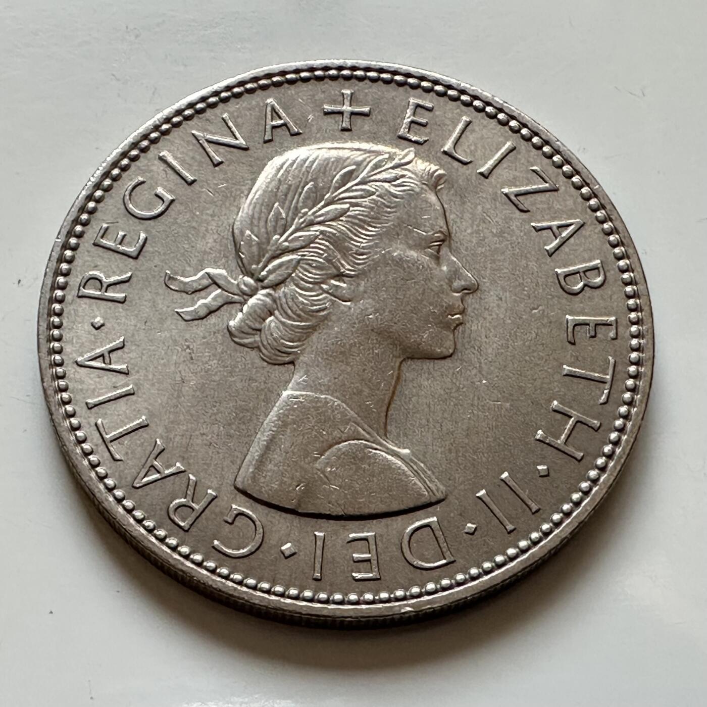 🌹外币初藏🌹🐯2025年第139场  每周二四六晚8️⃣点 接代拍 英国1963年半克朗