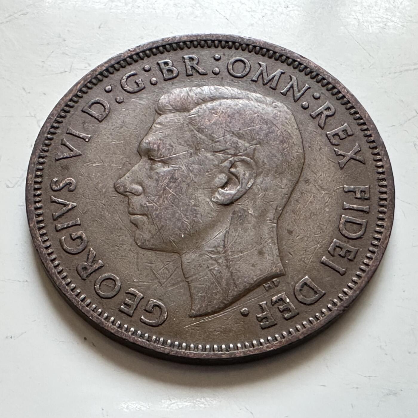 🌹外币初藏🌹🐯2025年第139场  每周二四六晚8️⃣点 接代拍 英国1949年半便士