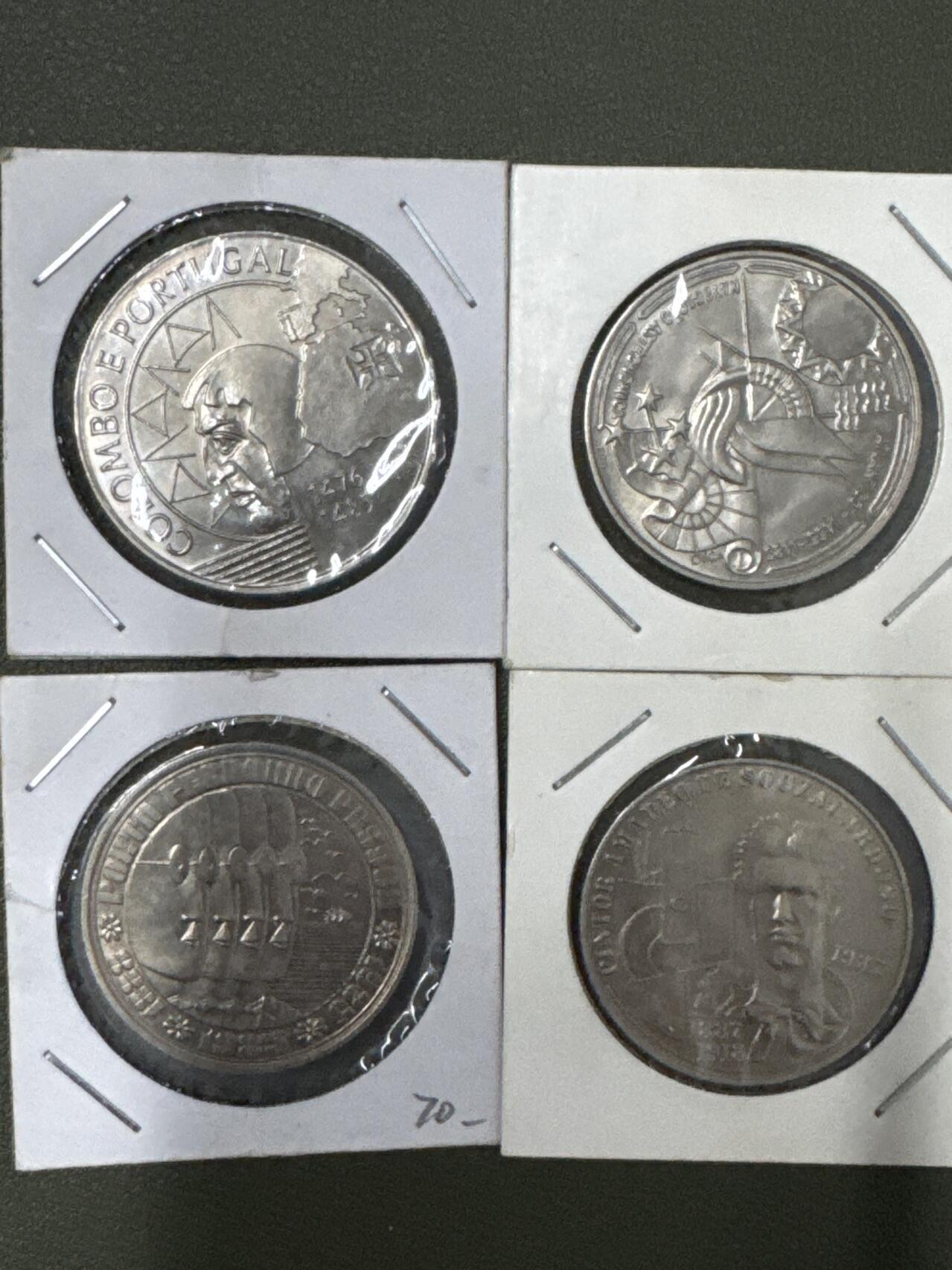 ❤️【币观天下】❤️ 第334期钱币拍卖- 2025.12.12周五晚上6点半场-长期征集拍品 葡萄牙纪念币镍币8枚