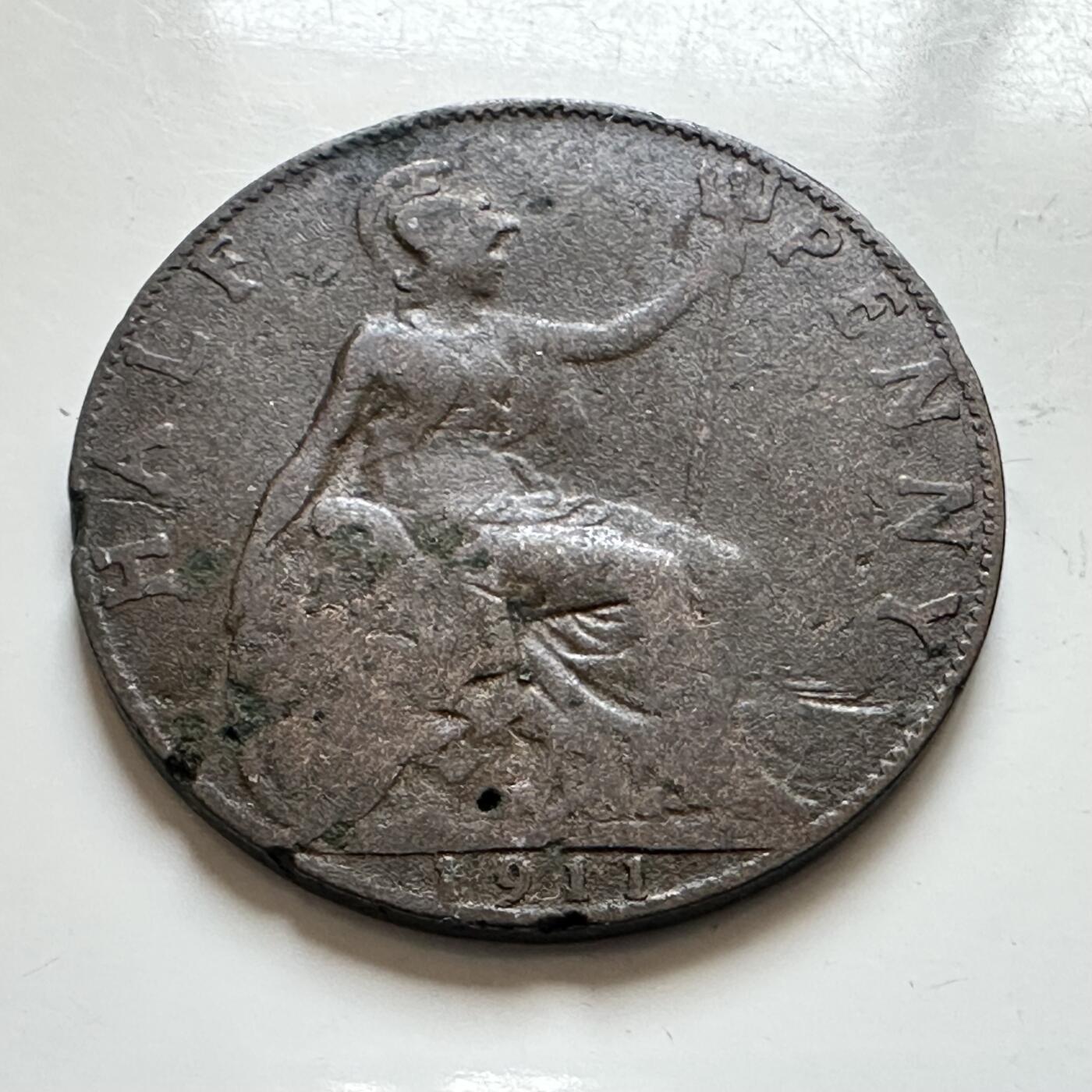 🌹外币初藏🌹🐯2025年第139场  每周二四六晚8️⃣点 接代拍 英国1911年半便士