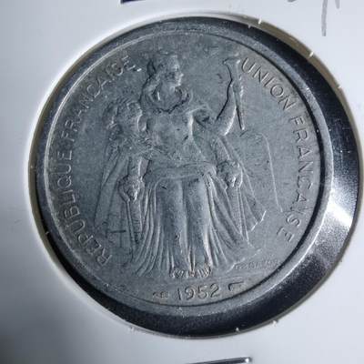 沼泽如烟--第927场 - 法属新喀里多尼亚1952年5法郎