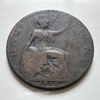 🌹外币初藏🌹🐯2025年第139场  每周二四六晚8️⃣点 接代拍 - 英国1914年半便士