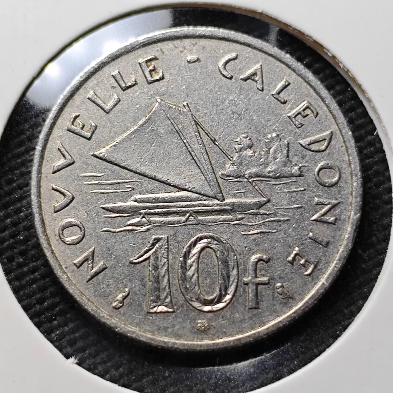 KK钱币收藏小铺 第377期  2月预留时间 周末发货 1967法属新喀里多尼亚10法郎 