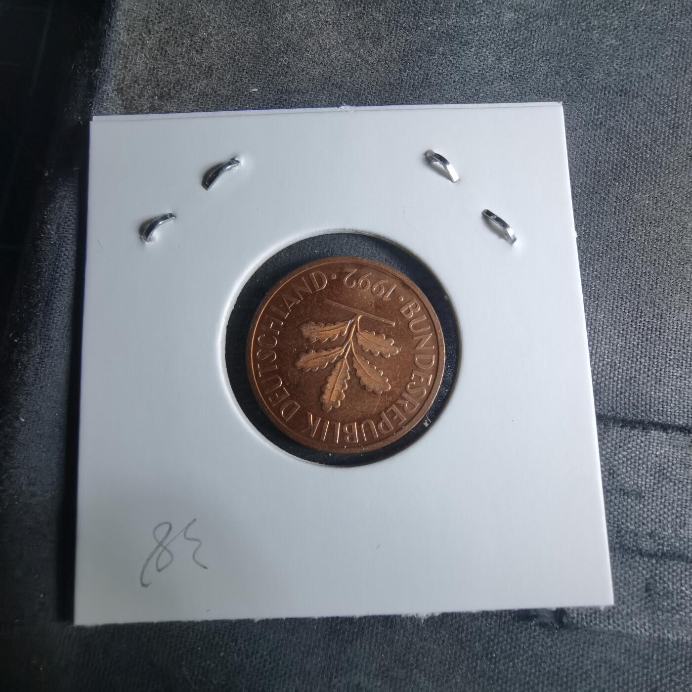 沼泽如烟--第926场 德国1992年2芬尼