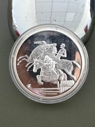 ❤️【币观天下】❤️ 第334期钱币拍卖- 2025.12.12周五晚上6点半场-长期征集拍品 - 希腊2004年奥运会马术🏇银币34克