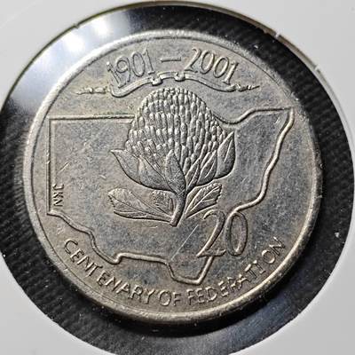 KK钱币收藏小铺 第377期  2月预留时间 周末发货 -  2001澳大利亚20分纪念币 少见主题