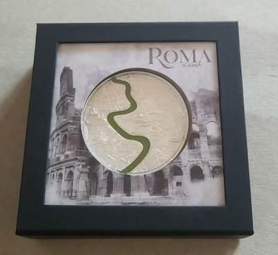 ❤️【币观天下】❤️ 第334期钱币拍卖- 2025.12.12周五晚上6点半场-长期征集拍品 - 帕劳2022年蒂凡尼艺术大都会罗马彩色3盎司大银币带证书包装