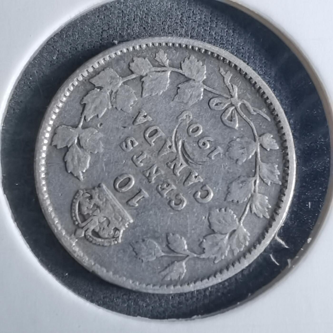 沼泽如烟--第926场 加拿大1903年十分银币