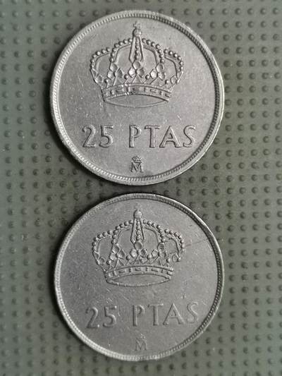 2025年第137场各国散币拍卖（总第137场） - 西班牙1983年25比塞塔2枚