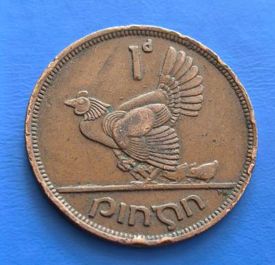 外国优质老铜币银币持续添加中，周六九点倒数截拍，满百包邮，可寄存半年，喜欢朋友微信扫描二维码可直接参拍 - 二战时期爱尔兰1942年便士