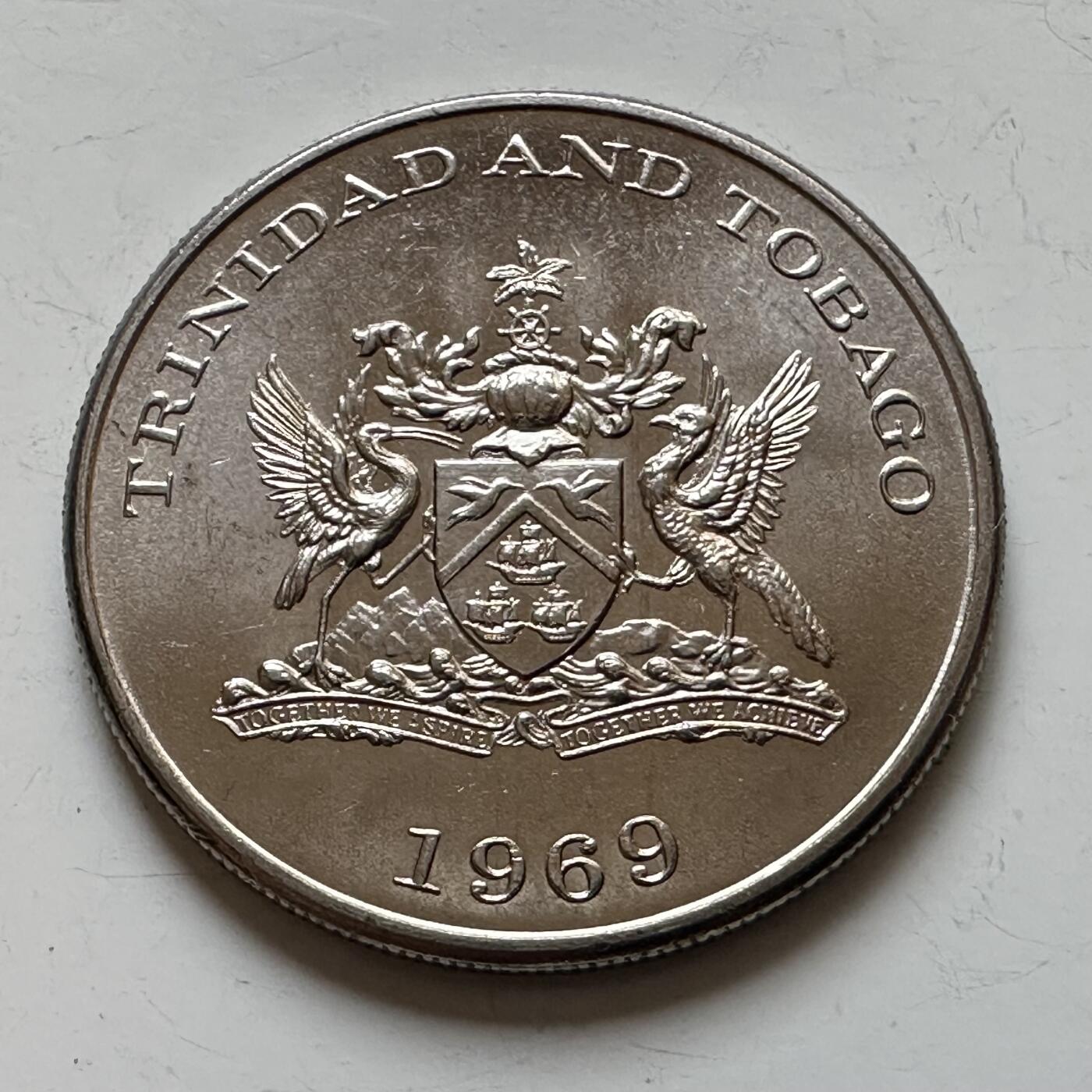 🌹外币初藏🌹🐯2025年第139场  每周二四六晚8️⃣点 接代拍 特立尼达和多巴哥1969年¥1 FAO纪念币