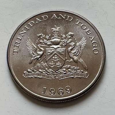 🌹外币初藏🌹🐯2025年第139场  每周二四六晚8️⃣点 接代拍 - 特立尼达和多巴哥1969年¥1 FAO纪念币