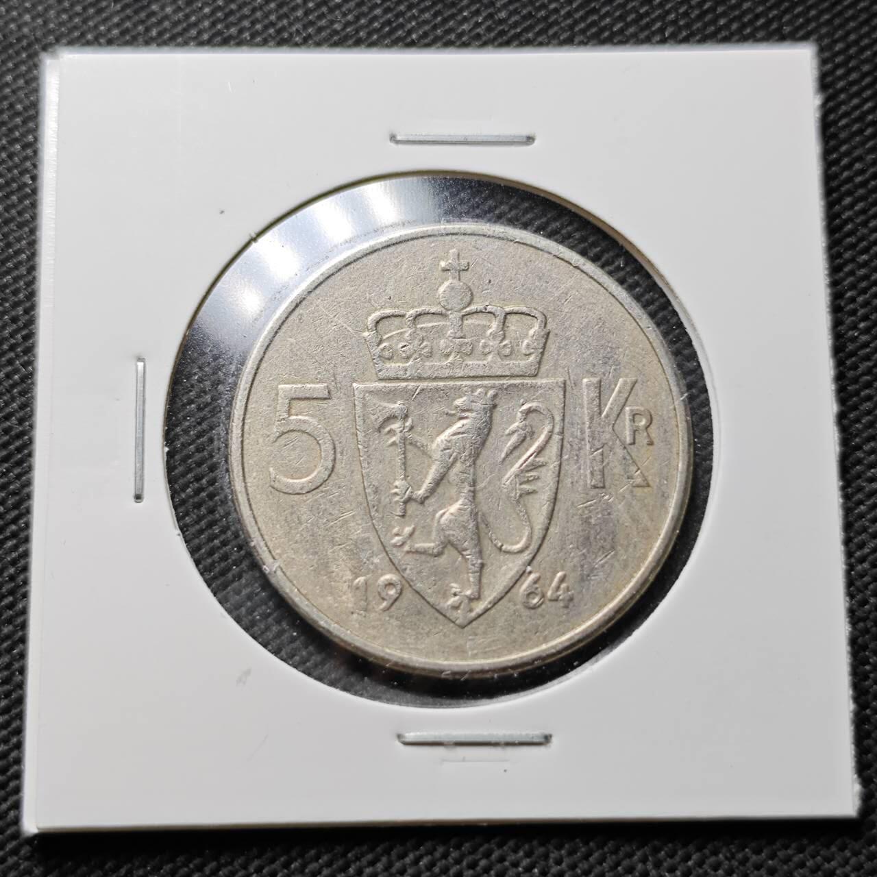 KK钱币收藏小铺 第376期  2月预留时间 周末发货  挪威5克朗