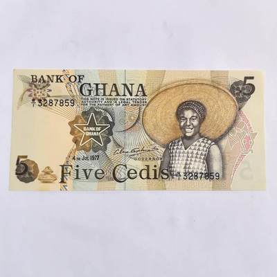 各国外币第102期 无佣金 - 加纳5塞地 全新