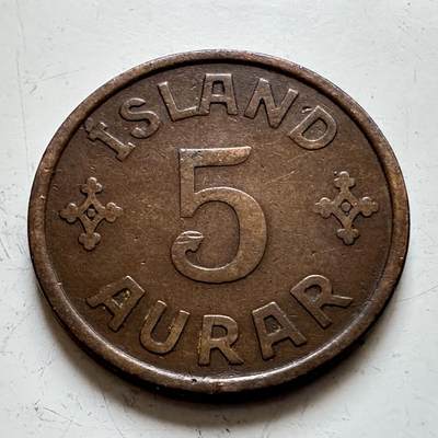 🌹外币初藏🌹🐯2025年第139场  每周二四六晚8️⃣点 接代拍 - 丹属冰岛1926年五奥拉