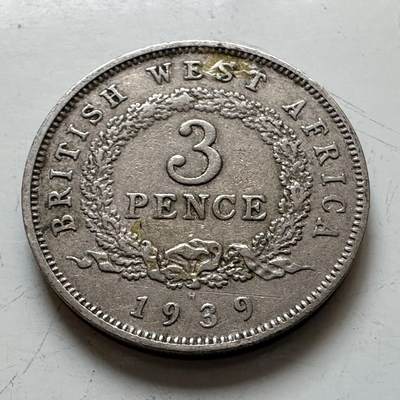 🌹外币初藏🌹🐯2025年第139场  每周二四六晚8️⃣点 接代拍 - 英属西非1939年3便士