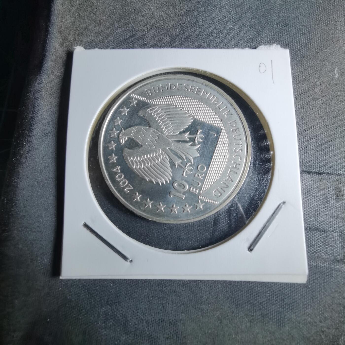 沼泽如烟--第926场 德国2004年10欧元纪念币银币