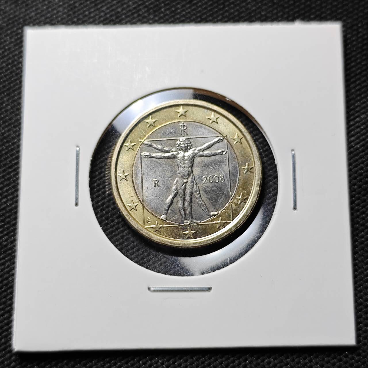 KK钱币收藏小铺 第377期  2月预留时间 周末发货  意大利1欧 好品