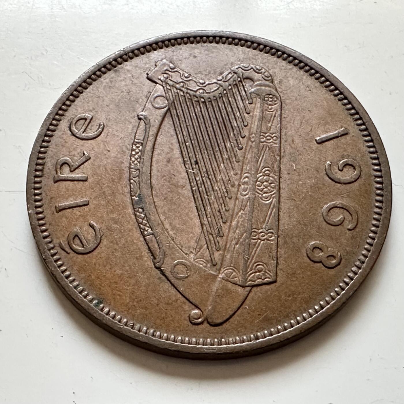 🌹外币初藏🌹🐯2025年第139场  每周二四六晚8️⃣点 接代拍 爱尔兰1968年一便士