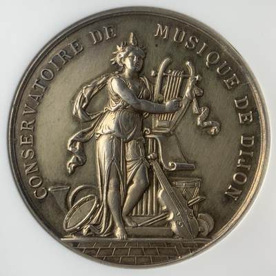掌中浮雕-藏着的欧洲第045场 - NGC UNC : 法国音乐学院银章，43mm