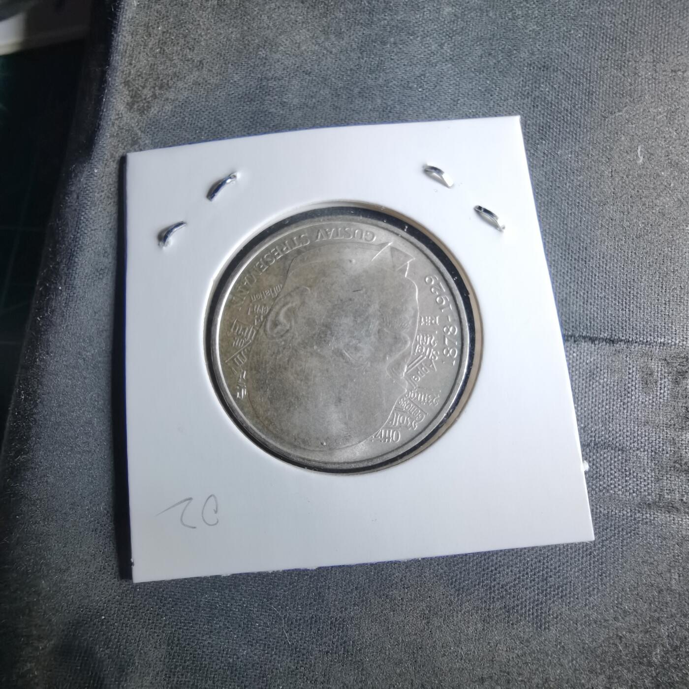 沼泽如烟--第926场 德国1978年5马克纪念币银币