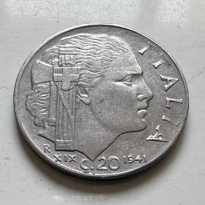 🌹外币初藏🌹🐯2025年第139场  每周二四六晚8️⃣点 接代拍 - 意大利1941年20分