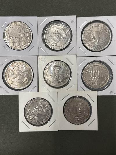 ❤️【币观天下】❤️ 第334期钱币拍卖- 2025.12.12周五晚上6点半场-长期征集拍品 - 葡萄牙纪念币镍币8枚