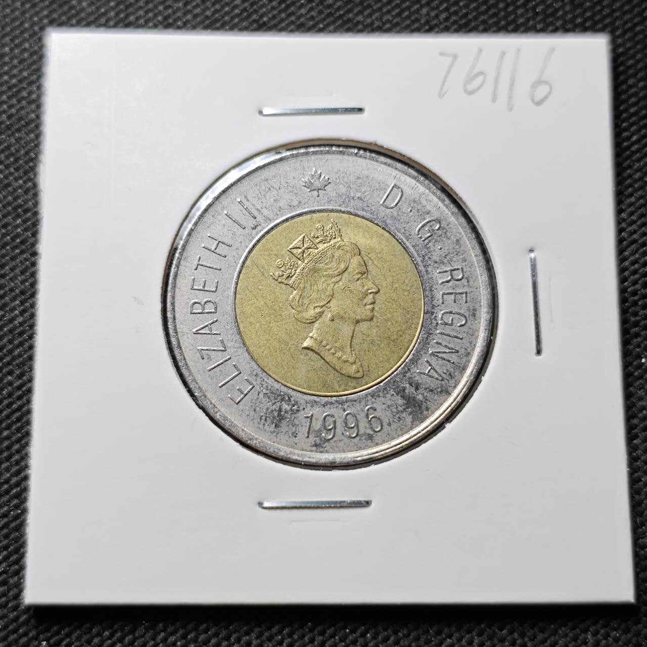 KK钱币收藏小铺 第376期  2月预留时间 周末发货  加拿大2元双色币