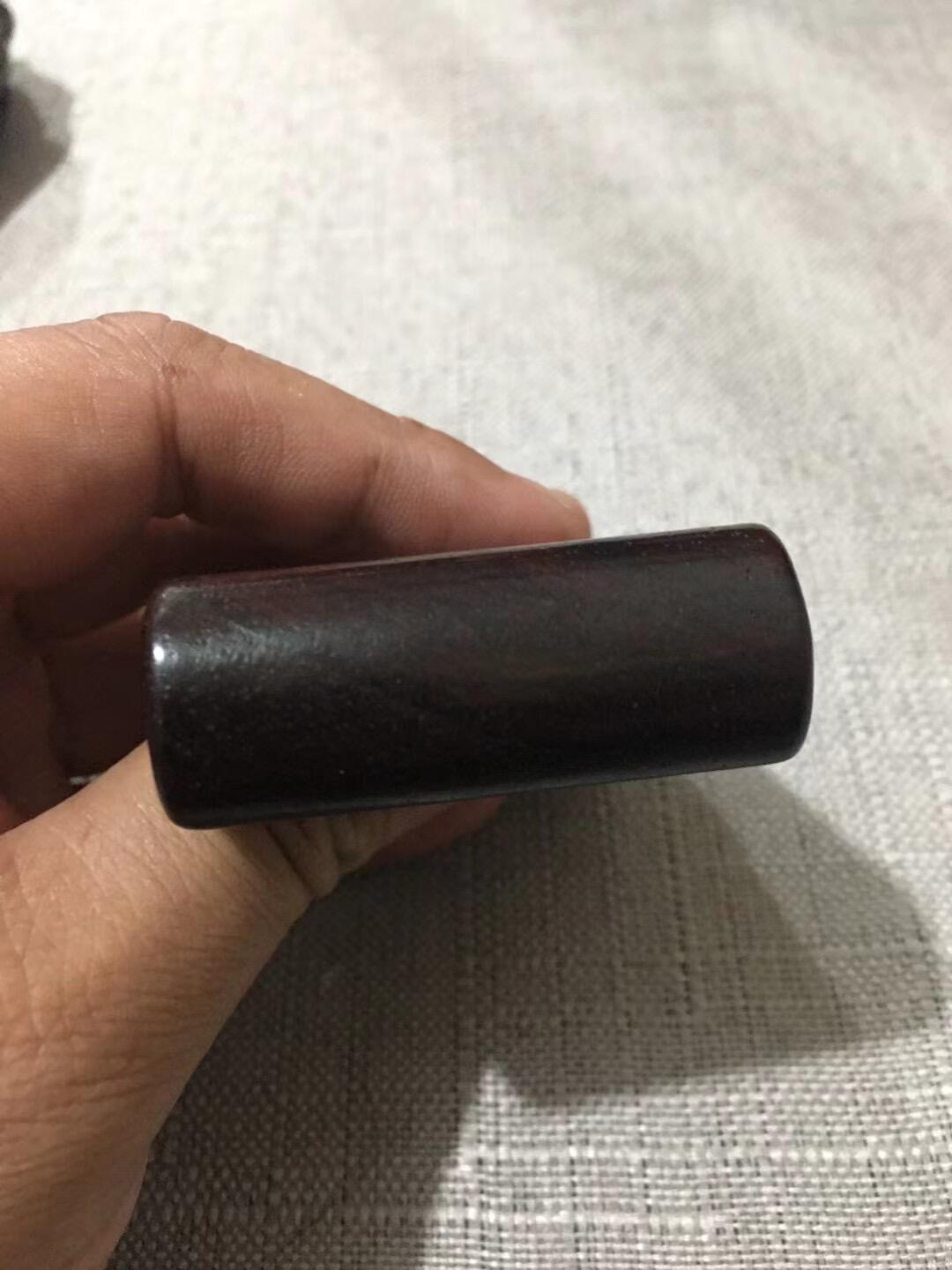 民国下卷红木座，摆设小精品，包浆好，造型漂亮，见图示