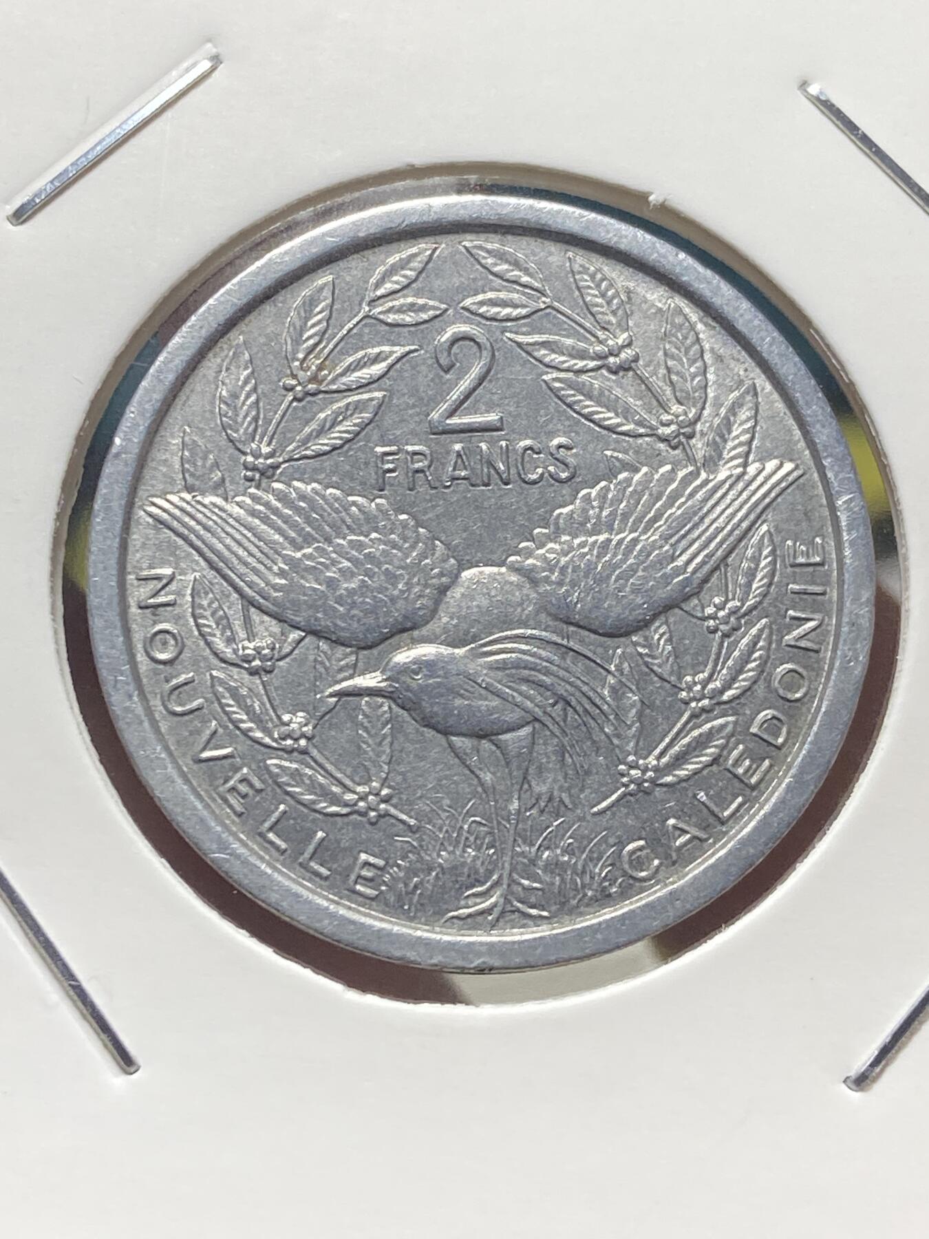 2025年第一百三十五场(总第一百六十一场）外国好品纸夹散币场(免佣金) 稀少品种好品–法属新喀里多尼亚🇳🇨1971单年份2法郎