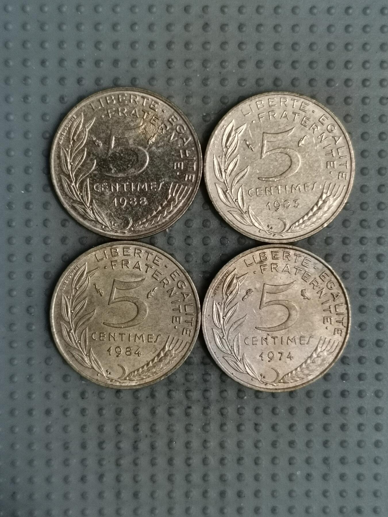 2025年第137场各国散币拍卖（总第137场） 法国5生丁4枚