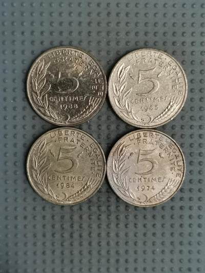 2025年第137场各国散币拍卖（总第137场） - 法国5生丁4枚
