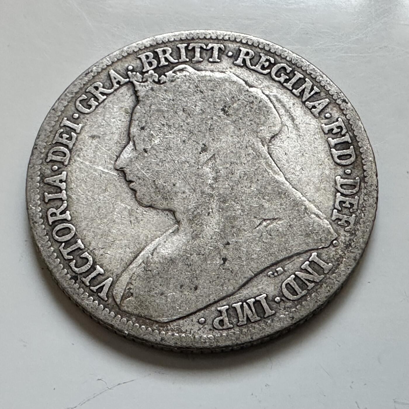 🌹外币初藏🌹🐯2025年第139场  每周二四六晚8️⃣点 接代拍 英国1897年一先令银币