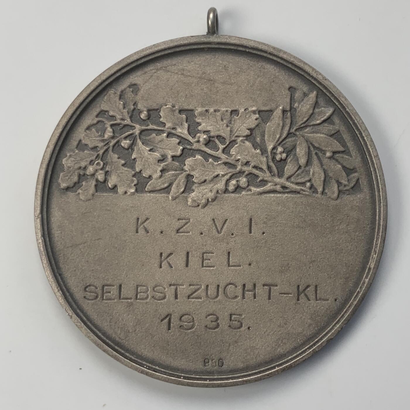 掌中浮雕-藏着的欧洲第045场 1935年德国银奖章，40mm，23g，背面标有990