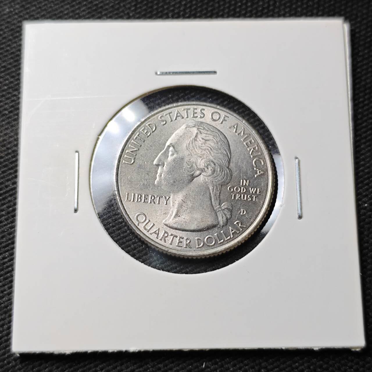 KK钱币收藏小铺 第377期  2月预留时间 周末发货  美国25分纪念币 好品