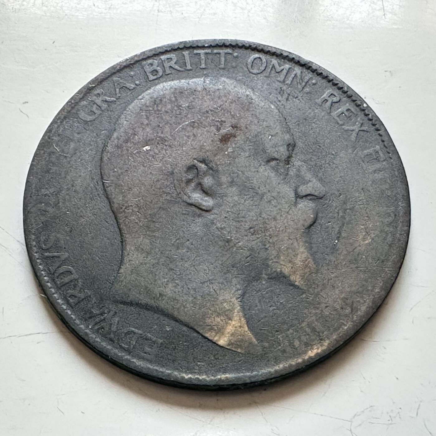 🌹外币初藏🌹🐯2025年第139场  每周二四六晚8️⃣点 接代拍 英国1905年一便士