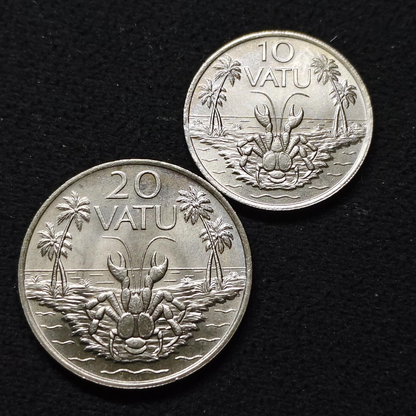 【全场包邮】纯粹捡漏拍484场（免费代拍第21场） 瓦努阿图1983年椰子蟹10-20瓦图2枚一组