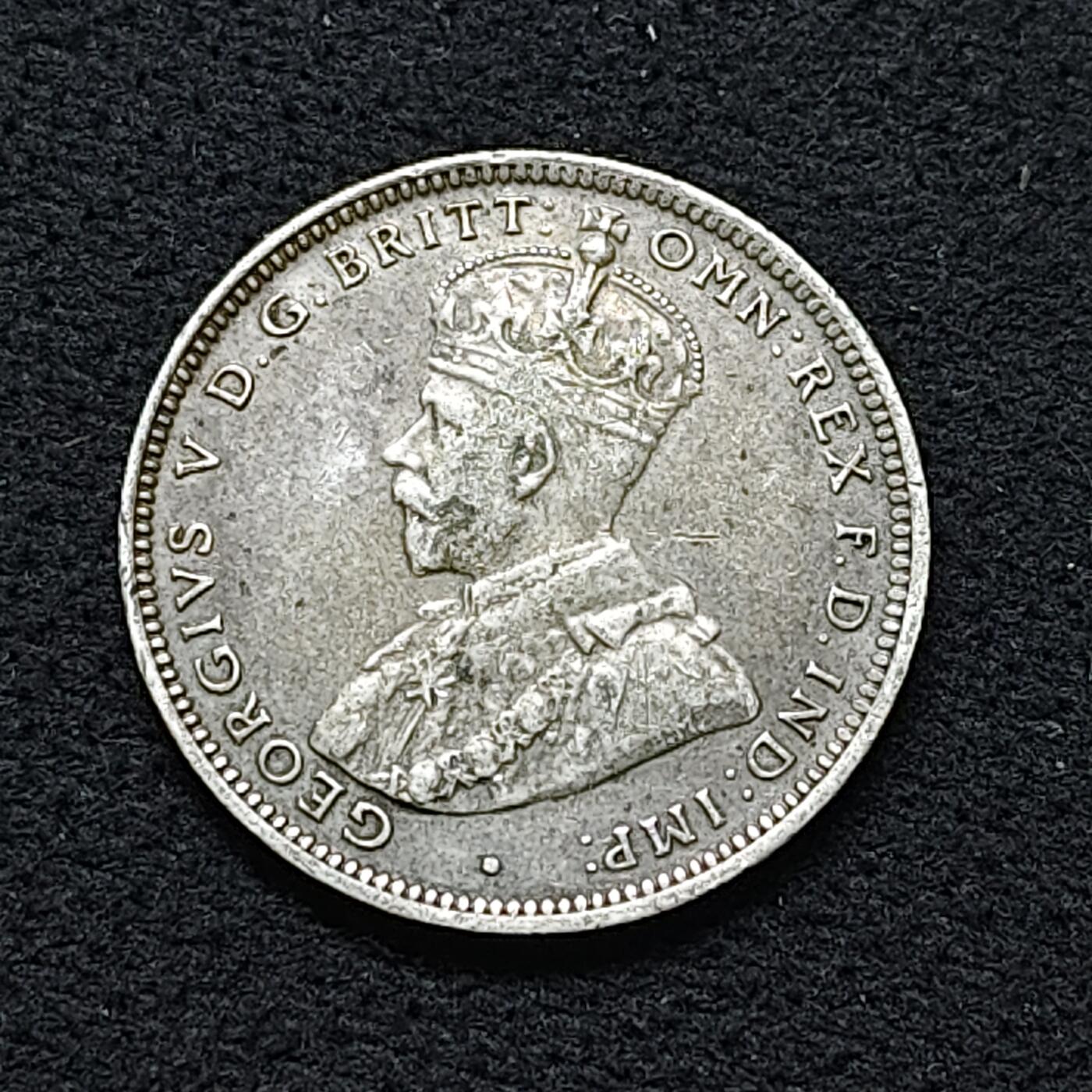 【全场包邮】纯粹捡漏拍484场（免费代拍第21场） 英属西非1916年乔治五世1先令银币