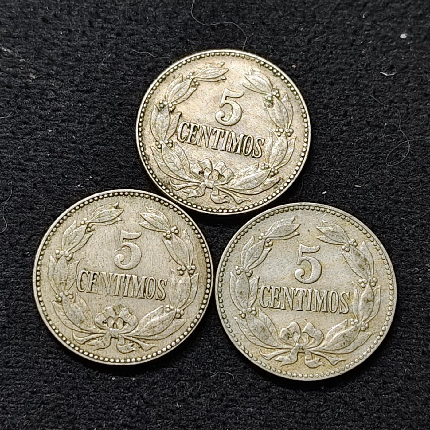 【全场包邮】纯粹捡漏拍484场（免费代拍第21场） 委内瑞拉1945-1946年5分3枚一组