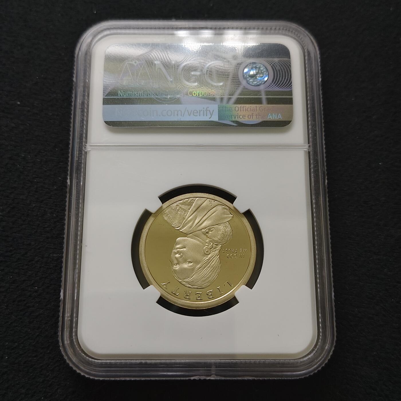 【全场包邮】纯粹捡漏拍485场（免费代拍第22场） 美国2021年1元萨卡维亚少数民族系列美国军队精制纪念币-NGC PF69 ULTRA CAMEO