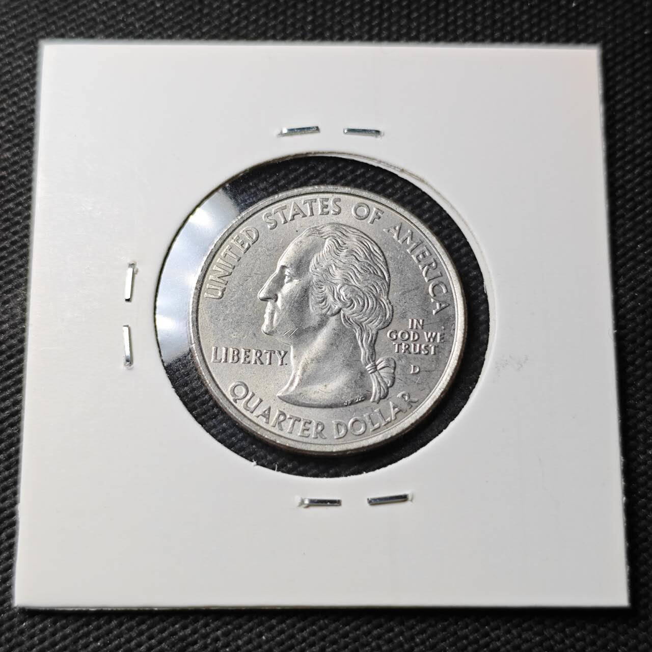 KK钱币收藏小铺 第377期  2月预留时间 周末发货  美国25分纪念币 好品