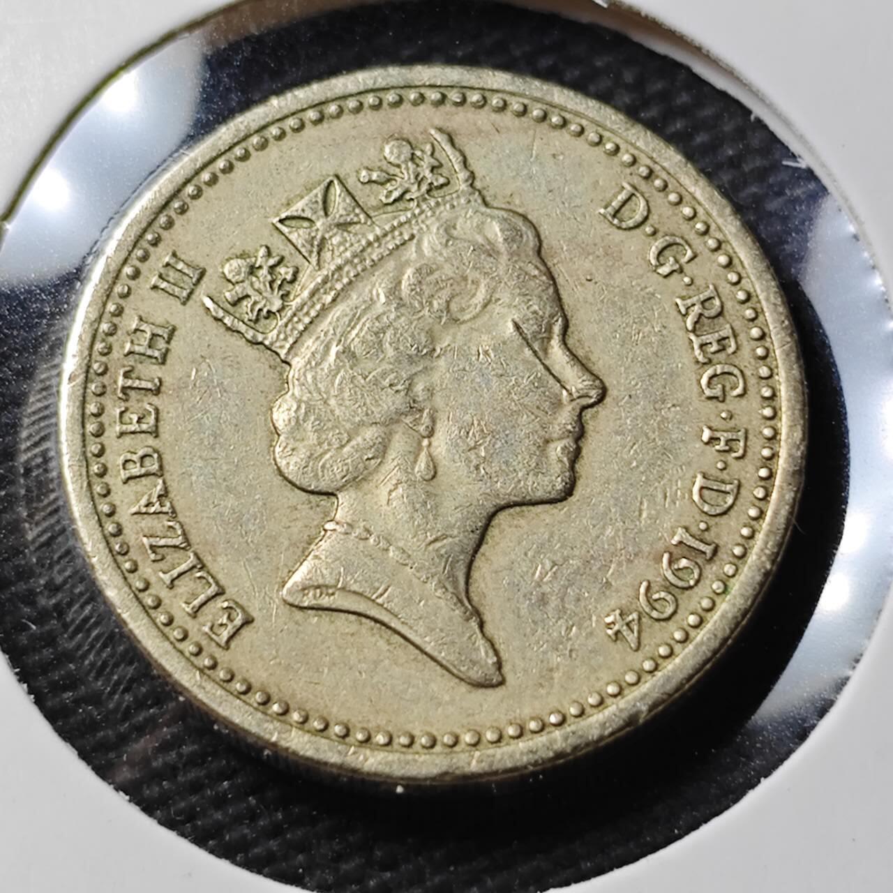 KK钱币收藏小铺 第377期  2月预留时间 周末发货  英国1镑 狮子