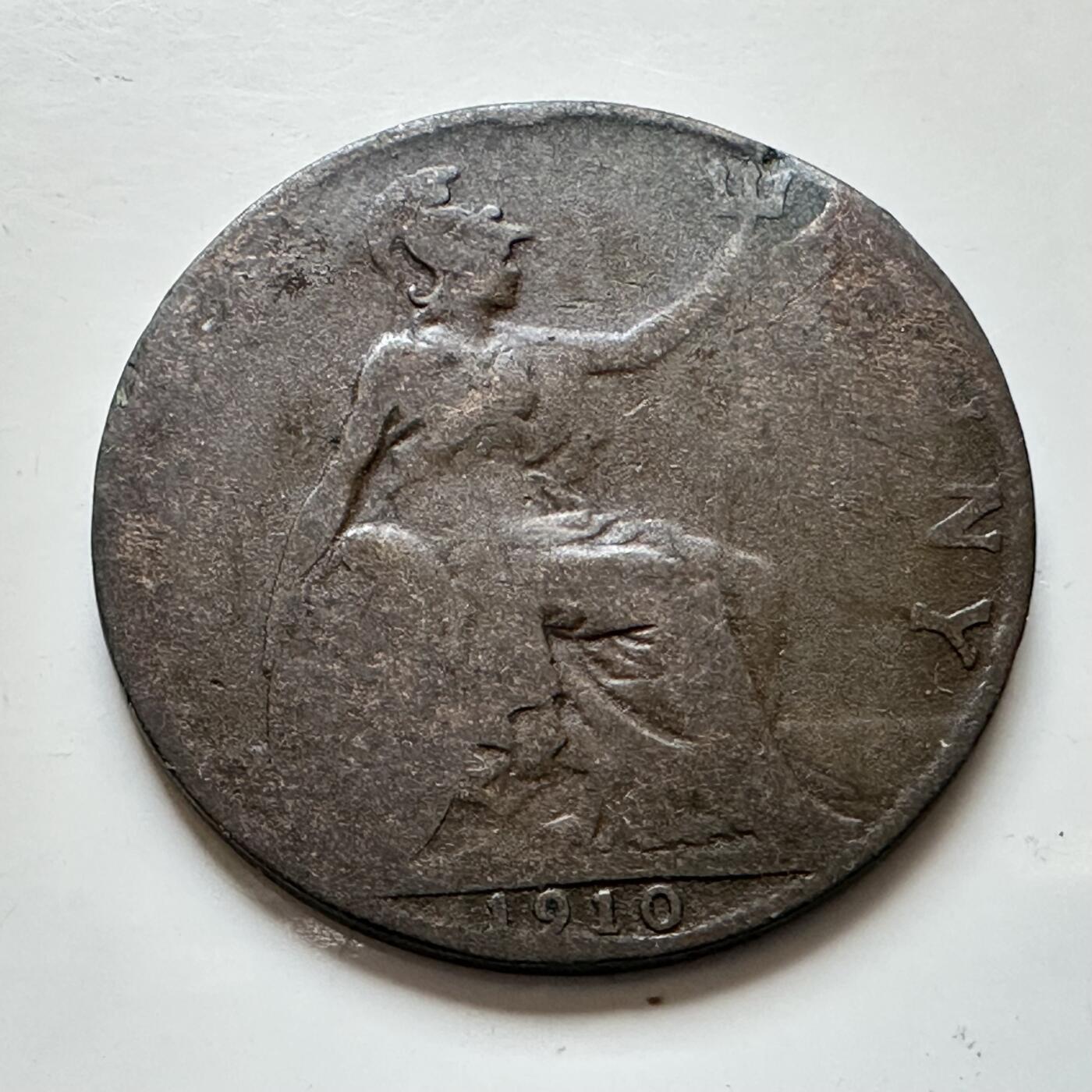 🌹外币初藏🌹🐯2025年第139场  每周二四六晚8️⃣点 接代拍 英国1910年半便士