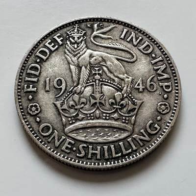 🌹外币初藏🌹🐯2025年第139场  每周二四六晚8️⃣点 接代拍 - 英国1946年1先令银币