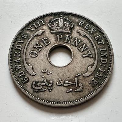 🌹外币初藏🌹🐯2025年第139场  每周二四六晚8️⃣点 接代拍 - 英属西非1936年爱德华八世一便士 独年版