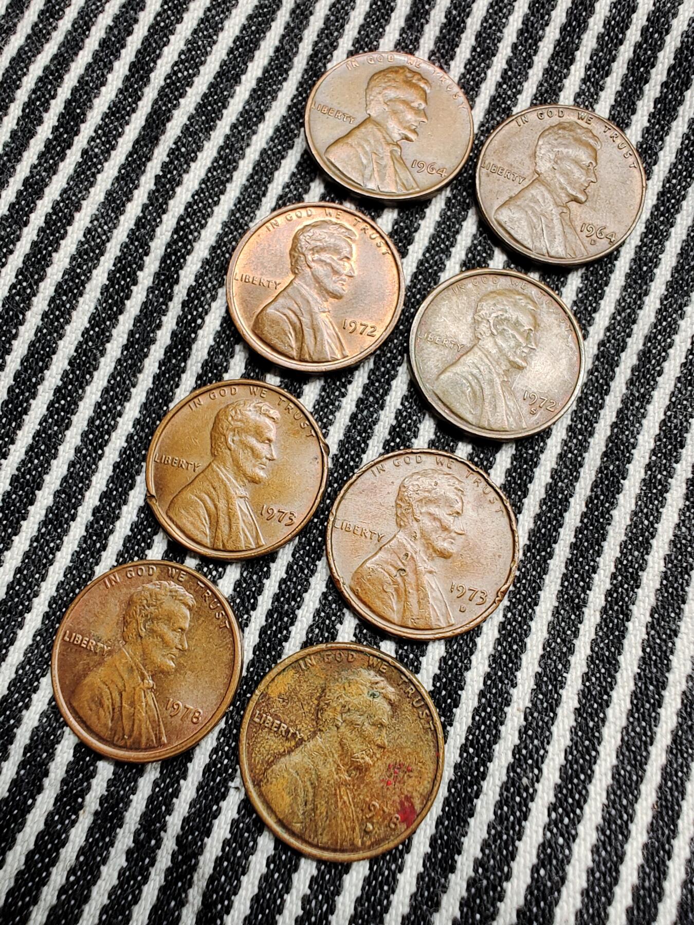 美国林肯1953-2002一美分铜币25枚不重复 分币 硬币 收藏