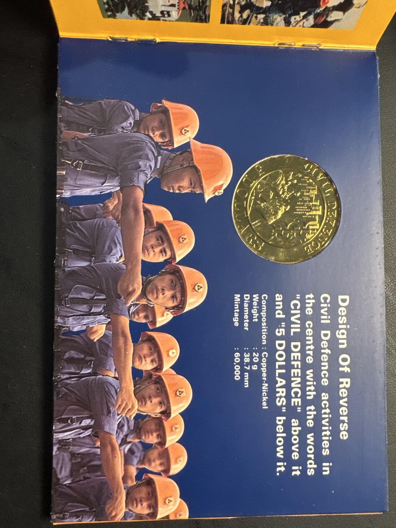 ❤️【币观天下】❤️ 第334期钱币拍卖- 2025.12.12周五晚上6点半场-长期征集拍品 新加坡1991年民兵系统铜质卡币